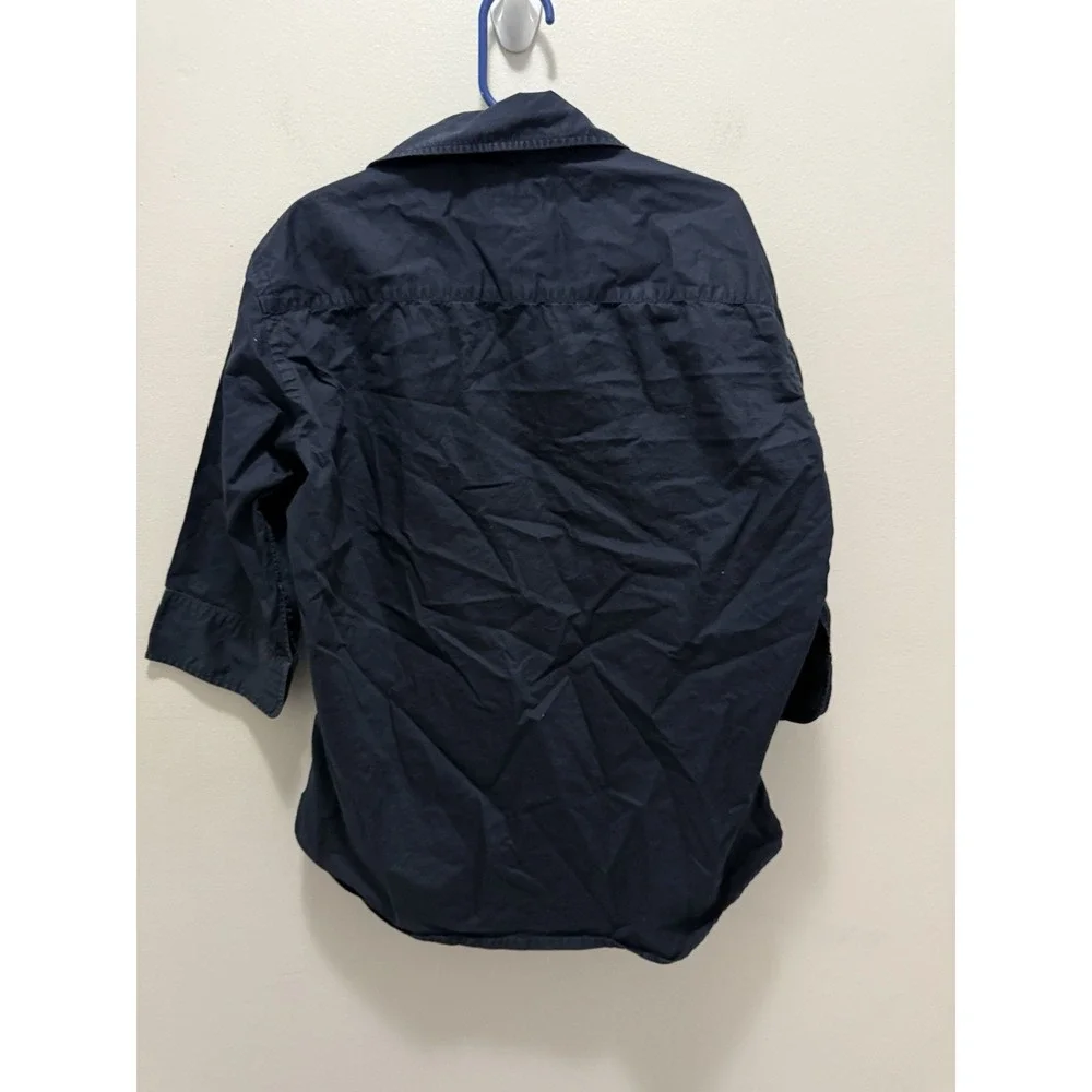 Ralph Lauren Boys Black Button Up Shirt Size‎ 4 100% Cotton Long Sleeve
